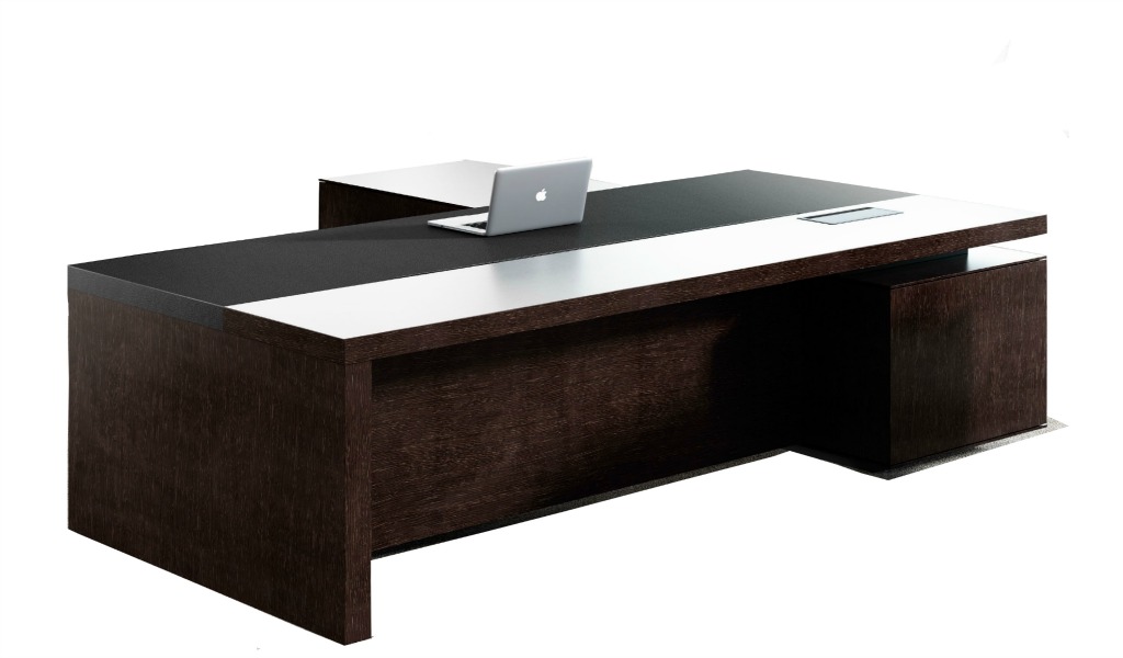 Office Table In Wenge Veneer Large, How Big Of A Table For 8