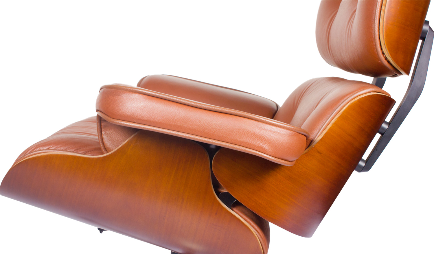 Buy Iconic Tan Lounge Chair & Ottoman For Less: Boss's Cabin