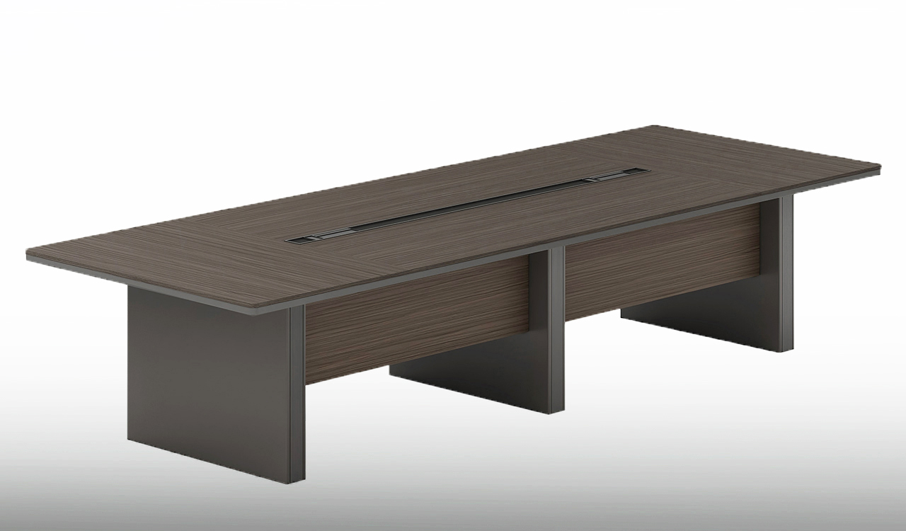 ‘Vistra’ 12 Feet Meeting Table In Asti Walnut Laminate