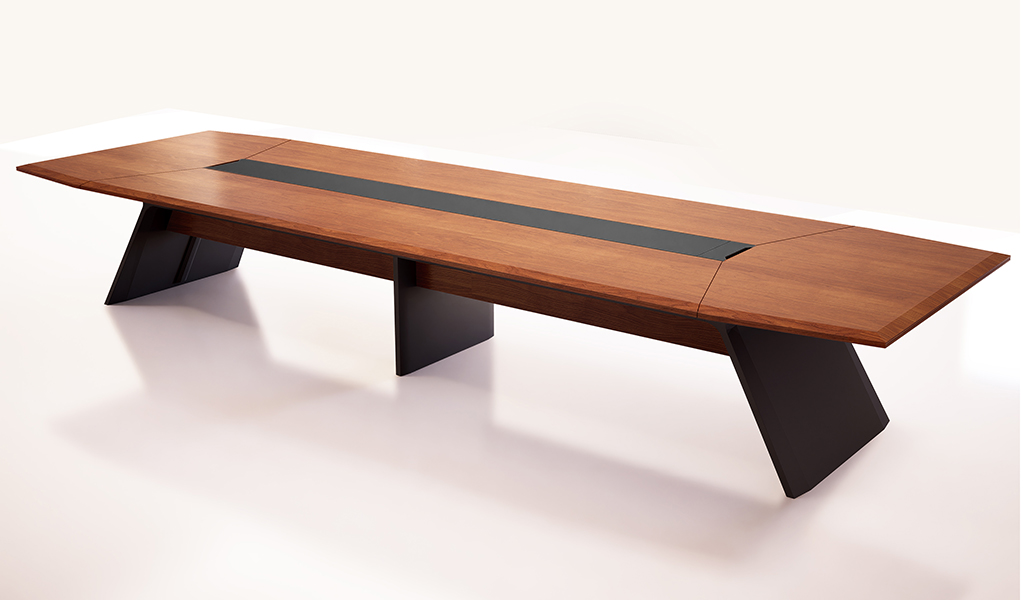‘Aulenti’ 16 Feet Boardroom Table in Rich Walnut Veneer