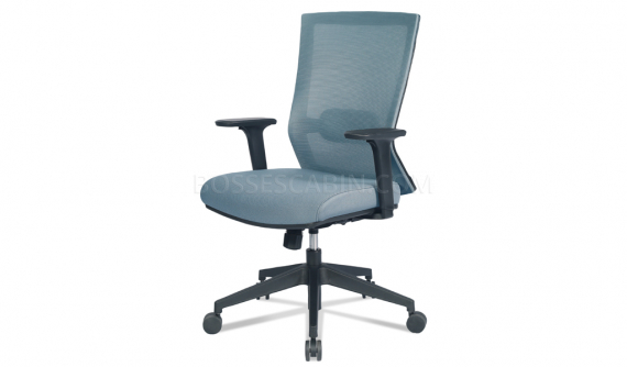 'Circa' Office Chair In Gray With Adjustable Lumbar Support