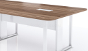 'Linz' 9 Feet Meeting Table In Cass Walnut Laminate