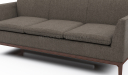 brown color fabric office sofa