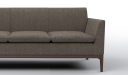 office sofa in brown fabric upholstery