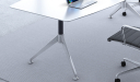 'Sharp' 8 Feet Meeting Table in White Laminate