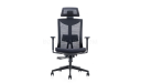 black office chair with headrest