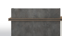 'Inspira' 8 Feet Reception Desk In Stone Gray Finish