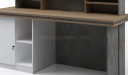 'Spiro' 6 Feet Reception Desk In Stone Gray Finish