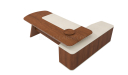 'Rodolfo' 8 Feet Italian Series Office Table In Walnut Veneer