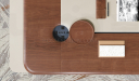 'Rodolfo' Italian Series Office Table In Walnut Veneer