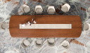 'Rodolfo' Luxury Boardroom Table in Rich Walnut Veneer