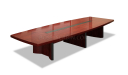 meeting table in red walnut finish