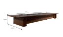 8 seater meeting table shop drawing with size