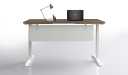 sit stand height adjustable desk front view