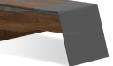 'Inspira' Walnut Office Desk With Side Cabinet