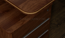 'Inspira Gold' 6.5 Feet Office Table In Walnut Laminate