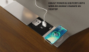 'Inspira Gold' 6.5 Feet Office Table In Walnut Laminate