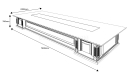 26 feet conference table shop drawing