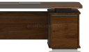 'Inspira Gold' 8 Feet Office Table In Walnut Laminate