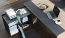 'Spiro' 5 Feet Office Desk In Light Oak Laminate