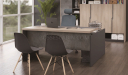 'Spiro' 5 Feet Office Desk In Light Oak Laminate