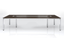 'Eazy' 12 Feet Conference Table In Dark Oak Veneer