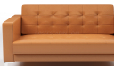 'Alpha' Two Seater Sofa In Tan PU Leather