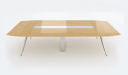 'Kross' 12 Feet Modern Conference Table In Maple Veneer