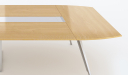 'Kross' 12 Feet Modern Conference Table In Maple Veneer