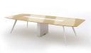 'Kross' 12 Feet Modern Conference Table In Maple Veneer