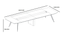 shop drawing of 15 feet conference table