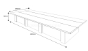 shop drawing of 16 feet boardroom table