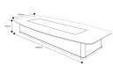 16 feet boardroom table shop drawing