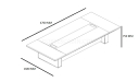 shop drawing of 15 feet dx series conference table