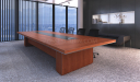 modern conference room with large table
