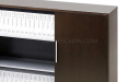 'Eazy' 6.5 Feet File Cabinet & Book Shelf In Dark Oak