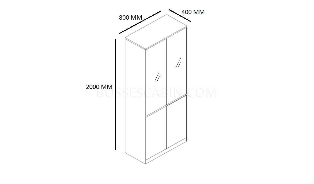 Best Buy Veneer Full Height Office Cabinet: Boss's Cabin