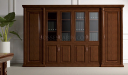 large wooden office cabinet and bookcase in classical design