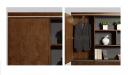 combination cabinet with wardrobe section