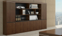 office cabinet with book shelves and display shelves