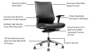 'Vertu'  Ergonomic Office  Chair In Leather