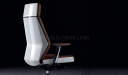 'Coupe' Executive Office Chair In Tan Leather