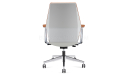 'Coupe' Medium Back Office Chair In Tan Leather