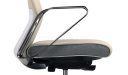 'Hero' Medium Back Office Chair In Beige Leather