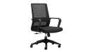task chair in black mesh and fabric