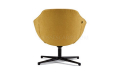 'D Series' Revolving Lounge Chair In Yellow Fabric
