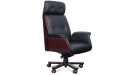 'Imperial' Chesterfield Office Chair In Black Leather