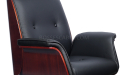 'Imperial' Chesterfield Office Chair In Black Leather