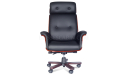 'Imperial' Chesterfield Office Chair In Black Leather