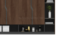 'Inspira' 6 Feet Width Wall Cabinet In Walnut
